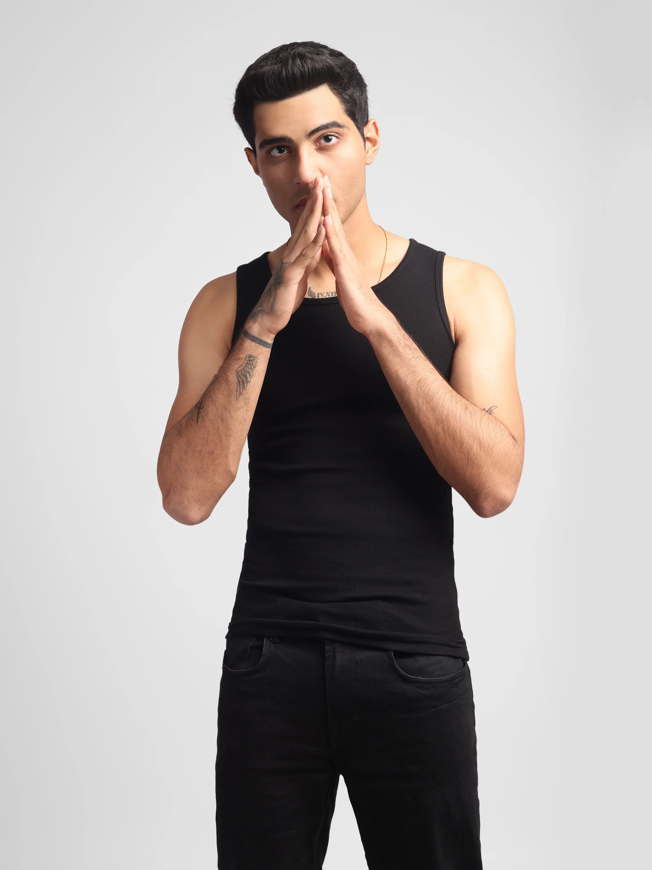 male model ecommerce photography Innerwear & Sleepwear Vests